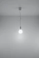 Lampa wisząca DIEGO 1 biała 1xE27 wys.90cm
