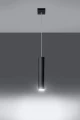 Lampa wisząca LAGOS 1 czarna GU10 wys.100cm