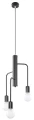 Lampa wisząca Sollux DUOMO 3M czarna E27 wys.100cm