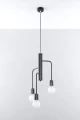 Lampa wisząca Sollux DUOMO 3M czarna E27 wys.100cm