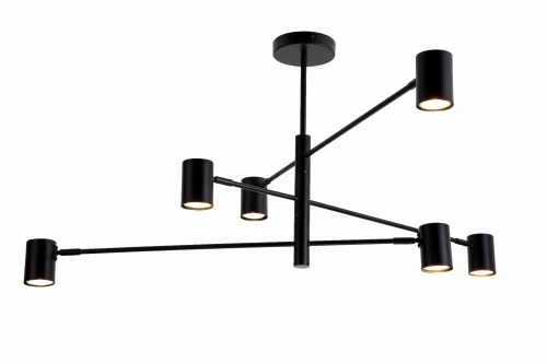 Lampa wisząca SNOW 6 czarna LP-731/6P BK