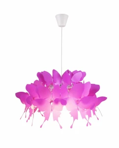 Lampa wisząca FARFALLA 1 ciemny róż 1xE27 Light Prestige