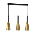 Lampa wisząca SOLIN 3 linia złota 3xE27