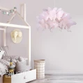 Lampa wisząca FARFALLA 1 ciemny róż 1xE27