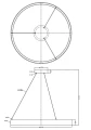 Lampa wisząca MIDWAY mała złota Triangle LP-033/1P S GD LED