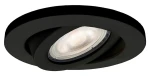 Oprawa podtynkowa LAGOS okrągła ruchoma czarna GU10 Light Prestige