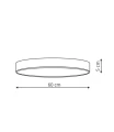 Plafon RAPIDO duży 4000K LP-433/1C L czarny LED