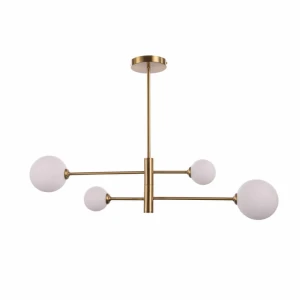 Lampa wisząca DORADO 4 złota 4xE27 Light Prestige