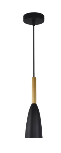 Lampa wisząca SOLIN czarno/złota 1xE27