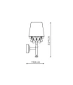 Vigo kinkiet czarny LP-0412/1W BK