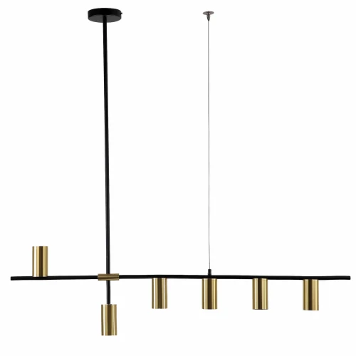 Lampa wisząca ARIZONA 6 linia czarno złota 6xGU10