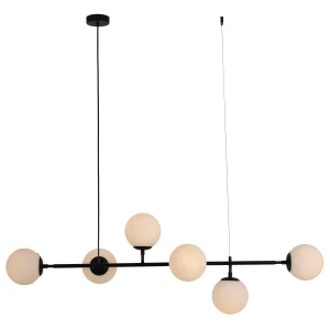 Lampa wisząca Light Prestige ALISA kulki czarno białe 6xE14