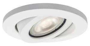 Oprawa podtynkowa LAGOS okrągła ruchoma biała GU10 Light Prestige
