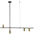 Lampa wisząca ARIZONA 4 linia czarno złota 4xGU10