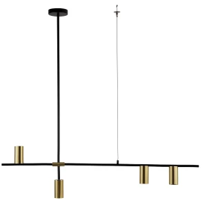 Lampa wisząca Light Prestige ARIZONA 4 linia czarno złota 4xGU10