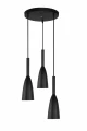Lampa wisząca SOLIN 3 czarna 3xE27