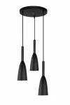 Lampa wisząca SOLIN 3 czarna 3xE27 Light Prestige