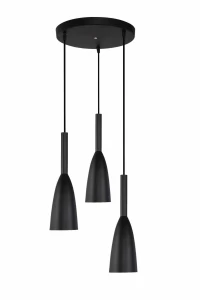 Lampa wisząca SOLIN 3 czarna 3xE27 Light Prestige