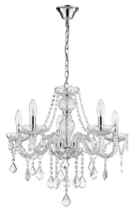 Lampa wisząca CRISTALLO 5 transparentna 5xE14 Light Prestige