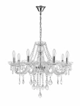 Lampa wisząca CRISTALLO 8 transparentna 8xE14 Light Prestige