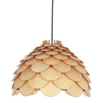 Lampa wisząca BURGO duża drewniana 1xE27 Light Prestige
