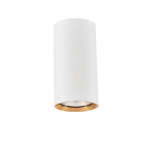 Manacor oczko białe ze złotym ringiem 9 cm LP-232/1D - 90 WH/GD Light Prestige