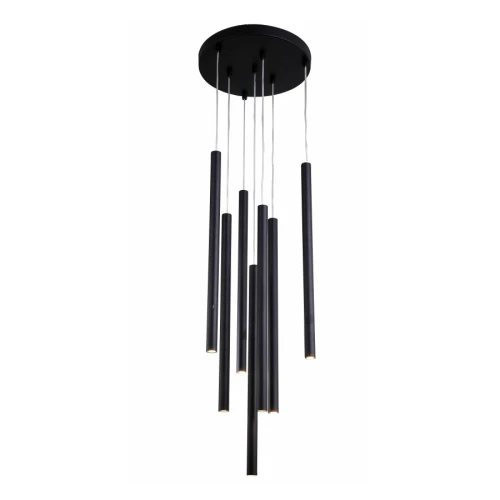 Lampa wisząca LUNGO 7 czarna 7xG9