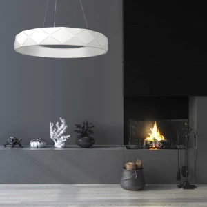 Lampa wisząca REUS biała LED Light Prestige