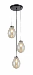 Lampa wisząca FONDI 3 transparentna 3xE14 Light Prestige