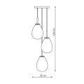 Lampa wisząca FONDI 3 transparentna 3xE14