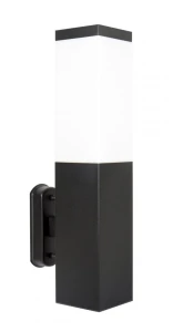 Kinkiet zewnętrzny SU-MA Inox Kwadratowa Black SS802-A BL