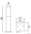 Inox Kwadratowa SS802-450