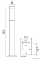 Inox Kwadratowa SS802-650
