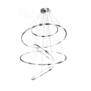 Lampa wisząca Azzardo WHEEL XXL chrom 5xLED wys.500cm