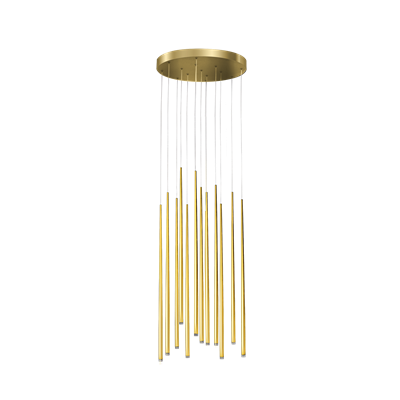 Lampa wisząca LOUISE złota 12xLED wys.180cm