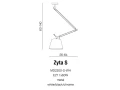 Lampa wisząca ZYTA S LAMPBODY czarna 1xE27 wys.32-130cm
