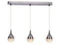 Lampa wisząca CECILIA 3 LINE srebrna 3xG9 wys.150cm