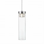 Lampa wisząca Zumaline GEM P0389-01D-F4AC srebrna 1xG9 wys.43-153cm