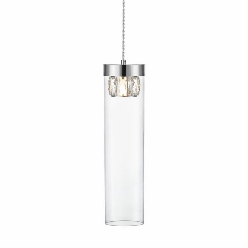 Lampa wisząca GEM P0389-01D-F4AC srebrna 1xG9 wys.43-153cm