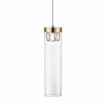 Lampa wisząca Zumaline GEM P0389-01D-F7AC złota 1xG9 wys.43-153cm