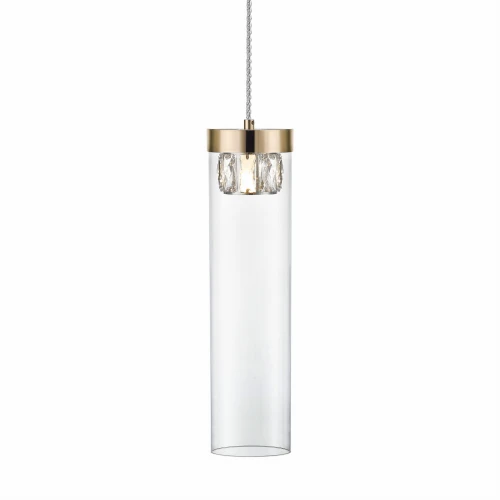 Lampa wisząca GEM P0389-01D-F7AC złota 1xG9 wys.43-153cm