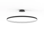 Lampa wisząca Zumaline LA0722/1 - BK - CIRCLE Fi czarna wys.250cm