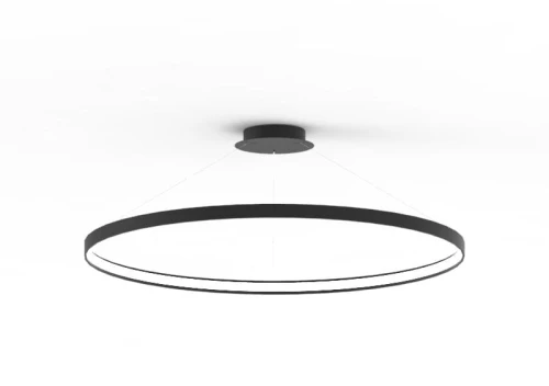 Lampa wisząca LA0722/1 - BK - CIRCLE Fi czarna wys.250cm