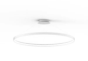 Lampa wisząca Zumaline LA0717/1 - WH - CIRCLE Fi biała LED 1xLED wys.250cm