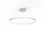 Lampa wisząca Zumaline LA0716/1 - WH - CIRCLE Fi biała 1xLED wys.250cm