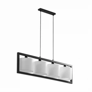Lampa wisząca Zumaline 495 TESSA czarna E27 wys.90cm