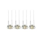 Lampa wisząca Azzardo RUBICA transparentna 4xG9 wys.120cm