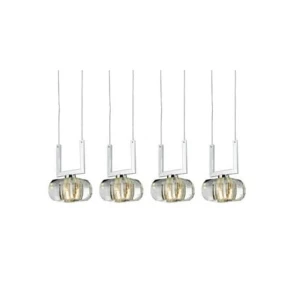 Lampa wisząca Azzardo RUBICA transparentna 4xG9 wys.120cm