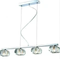 Lampa wisząca RUBIC transparentna 4xG9 wys.120cm