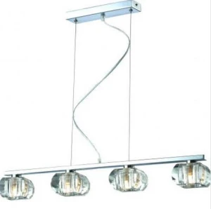 Lampa wisząca Azzardo RUBIC transparentna 4xG9 wys.120cm